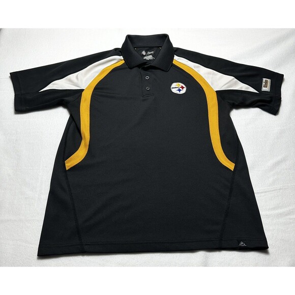 Pittsburgh Steelers NFL Polo Short Sleeve Men’s Medium Football - *Small Snags* - Picture 1 of 12